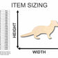 Unfinished Wood Weasel Shape - Animal - Craft - up to 46" DIY