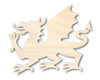 Unfinished Wood Welsh Dragon Shape - Craft - up to 46" DIY