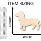 Unfinished Wood Wiener Dog - Dachshund Puppy Shape - Animal - Pet - Craft - up to 46" DIY