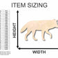 Unfinished Wood Wolf Shape - Animal - Wildlife - Craft - up to 46" DIY