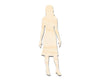 Unfinished Wood Woman Shape - Craft - up to 46" DIY
