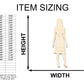 Unfinished Wood Woman Shape - Craft - up to 46" DIY