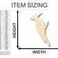 Unfinished Wood Woodpecker Shape - Animal - Wildlife - Craft - up to 46" DIY