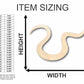 Unfinished Wood Fishing Worm Shape - Craft - up to 46" DIY