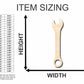 Unfinished Wood Wrench Shape - Tool - Craft - up to 46" DIY