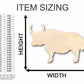 Unfinished Wood Yak Shape - Animal - Craft - up to 46" DIY