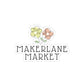 Makerlane Market Floral Logo Sticker