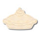 Unfinished Wood Etched Pumpkin Pie Shape | Paint By Line Crafts | up to 30" DIY