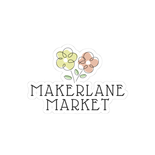 Makerlane Market Floral Logo Sticker