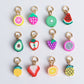 Fresh Picked Fruit Charm Set Polymer Fruit Slice Charms Set of 12