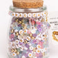 MAGICAL Metallic Gold Round Letters & Crystals DIY Bead Jar
