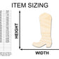 Unfinished Wood Cowgirl Boot Shape - Craft - up to 46" DIY