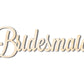 Unfinished Wood Bridesmaid Shape - Word Craft - up to 46"