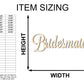 Unfinished Wood Bridesmaid Shape - Word Craft - up to 46"