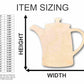 Unfinished Wood Coffee Pot Silhouette - Craft- up to 46" DIY