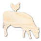 Unfinished Wood Cow Chicken Shape - Craft - up to 46" DIY