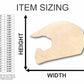 Unfinished Wood Dirt Bike Helmet Silhouette - Craft- up to 46" DIY