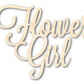 Unfinished Wood Flower Girl Shape - Word Craft - up to 46"