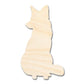 Unfinished Wood Sitting Fox Shape - Craft - up to 46" DIY