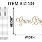 Unfinished Wood Game Day Shape - Word Craft - up to 46"