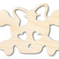Unfinished Wood Girl Skull Shape | Craft Cutout | up to 46" DIY