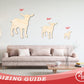 Unfinished Wood Goat Shape - Farm Animal Craft - up to 46" DIY