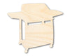 Unfinished Wood BBQ Grill Shape - Craft - up to 46" DIY