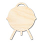 Unfinished Wood Charcoal Grill Shape - Craft - up to 46" DIY