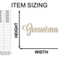 Unfinished Wood Groomsman Shape - Word Craft - up to 46"
