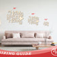 Unfinished Wood Home Sweet Home Shape - Word Craft - up to 46"