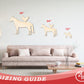 Unfinished Wood Horse and Chicken Shape - Farm Craft - up to 46" DIY