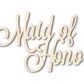 Unfinished Wood Maid of Honor Shape - Word Craft - up to 46"