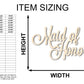 Unfinished Wood Maid of Honor Shape - Word Craft - up to 46"