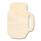 Unfinished Wood Jar with Handle Shape - Country Craft - up to 46" DIY