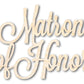 Unfinished Wood Matron of Honor Shape - Word Craft - up to 46"