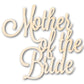 Unfinished Wood Mother of the Bride Shape - Word Craft - up to 46"