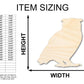 Unfinished Wood Horned Owl Shape - Craft - up to 46" DIY