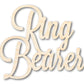 Unfinished Wood Ring Bearer Shape - Word Craft - up to 46"