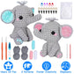 Elephant Crochet Kit Crochet Kit for Beginners DIY Knitting Supplies for Kids Adults 2 Types of Elephants