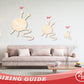 Unfinished Wood Yarn Shape | Knitting Ball and Needles Silhouette | Craft Cutout | up to 46" DIY