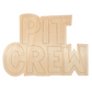Unfinished Wood Etched Pit Crew Flag Shape | Paint By Line Crafts | up to 30" DIY