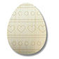Unfinished Wood Etched Heart Pattern Egg Shape | Paint By Line Crafts | up to 30" DIY