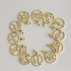 Gold Zodiac Symbols Charms Astrological Sign Pendants Set of 12 Astrology Charms