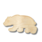 Unfinished Wood Etched Polar Bear Shape | Paint By Line Crafts | up to 30" DIY