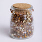 Lore Neutrals Browns and Coppers Alphabet Bead Jar with Gold Fawn Charm