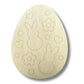 Unfinished Wood Etched Flower And Bunny Pattern Egg Shape | Paint By Line Crafts | up to 30" DIY
