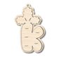 Unfinished Wood Layered Letter Carrot Tags | A-Z | 3 Piece | 6" Tall | 1/8" Wood | Wood Craft DIY