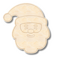 Unfinished Wood Etched Santa Head Shape | Paint By Line Crafts | up to 30" DIY