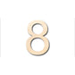 Unfinished Wood Arial Number 8 Shape - Craft - up to 46" DIY