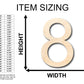 Unfinished Wood Arial Number 8 Shape - Craft - up to 46" DIY